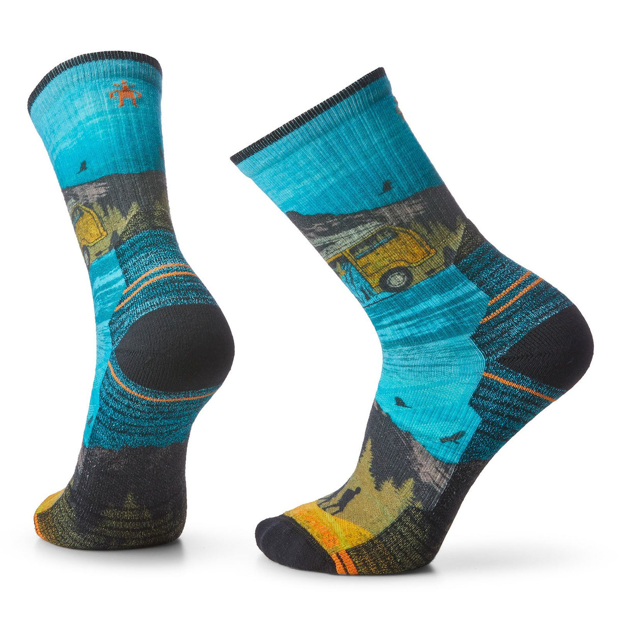 Sosete Unisex Smartwool Hike Light Cushion Great Excursion Print Crew