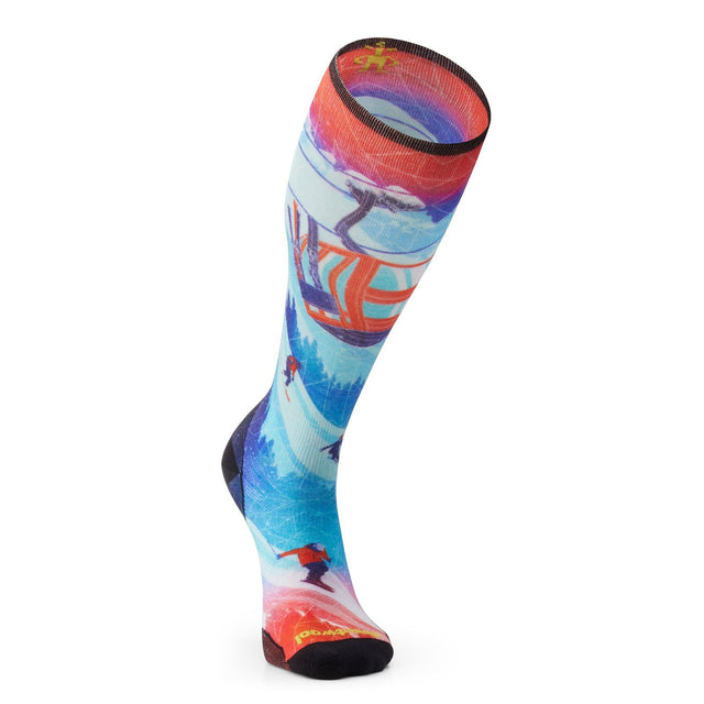 Sosete Unisex Smartwool Ski Zero Cushion Ski Day Print Otc   Sosete Unisex Smartwool Ski Zero Cushion Ski Day Print Otc