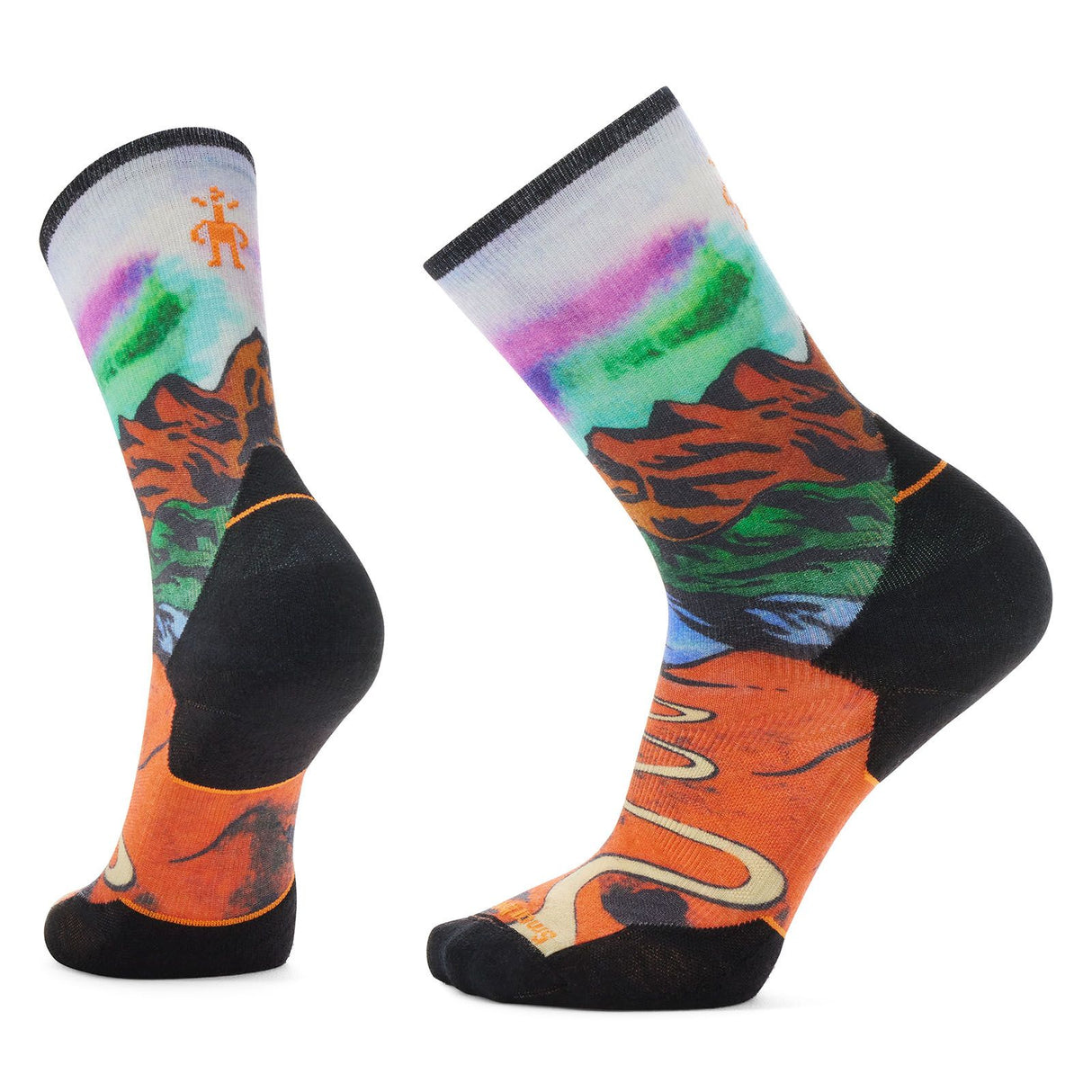 Sosete Smartwool Trail Run Targeted Cushion Singletrack Print Crew