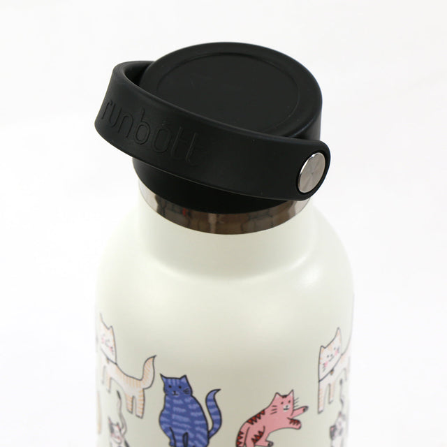 Sticla Termos Runbott Maria Ysasi - Cats Blanco 600ml   Sticla Termos Runbott Maria Ysasi - Cats Blanco 600ml