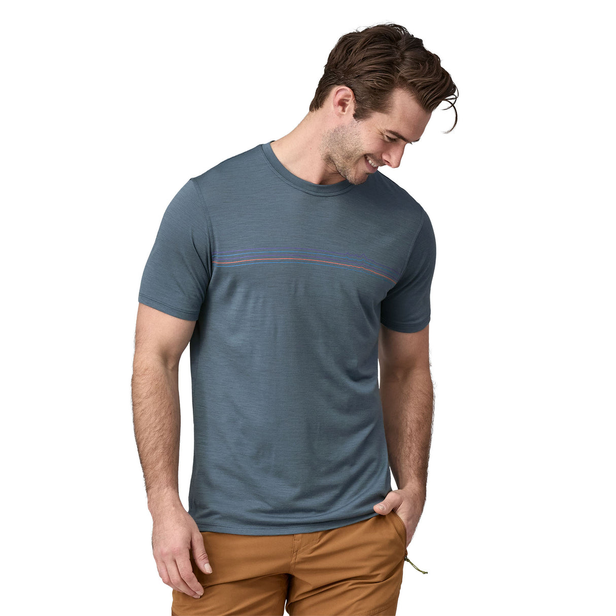 Tricou Barbati Patagonia M Cap Cool Merino Blend Graphic