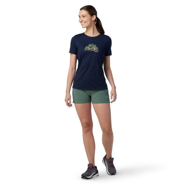 Tricou Femei Smartwool W Manual For All Short Sleeve Graphic Slim Fit   Tricou Femei Smartwool W Manual For All Short Sleeve Graphic Slim Fit