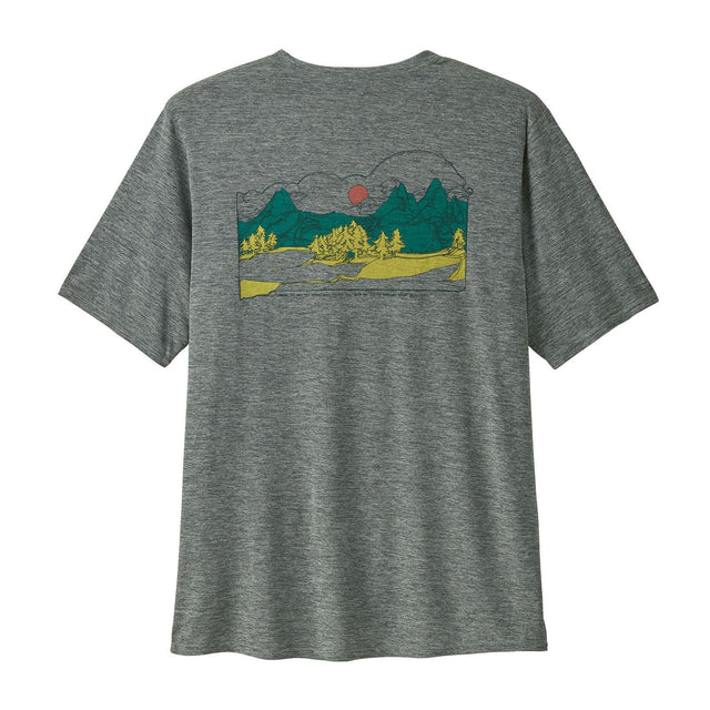 Tricou Patagonia M Capilene Cool Daily Graphic Lands   Tricou Patagonia M Capilene Cool Daily Graphic Lands