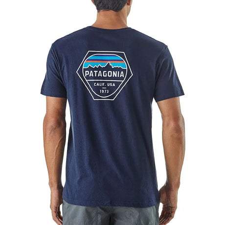 Tricou Patagonia M Fitz Roy Hex Organic Pocket   Tricou Patagonia M Fitz Roy Hex Organic Pocket