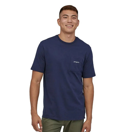 Tricou Patagonia M Line Logo Ridge Pocket Responsibili   Tricou Patagonia M Line Logo Ridge Pocket Responsibili