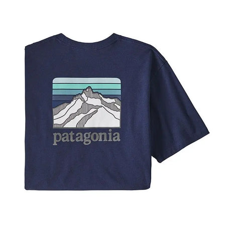 Tricou Patagonia M Line Logo Ridge Pocket Responsibili   Tricou Patagonia M Line Logo Ridge Pocket Responsibili