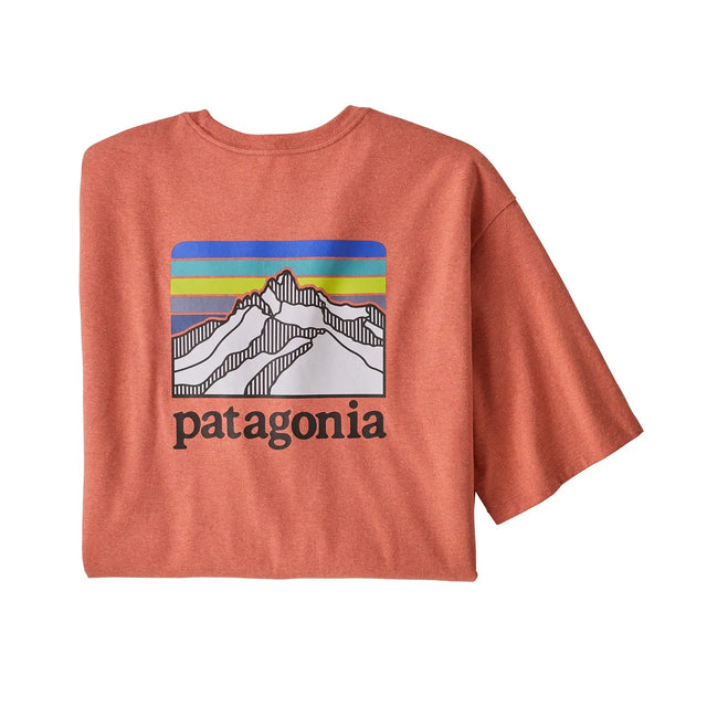 Tricou Patagonia M Line Logo Ridge Pocket Responsibili   Tricou Patagonia M Line Logo Ridge Pocket Responsibili