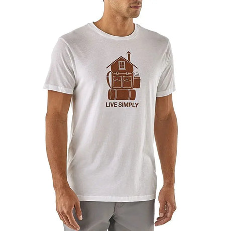 Tricou Patagonia M Live Simply Home Organic Cotton   Tricou Patagonia M Live Simply Home Organic Cotton