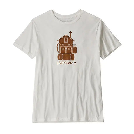 Tricou Patagonia M Live Simply Home Organic Cotton   Tricou Patagonia M Live Simply Home Organic Cotton