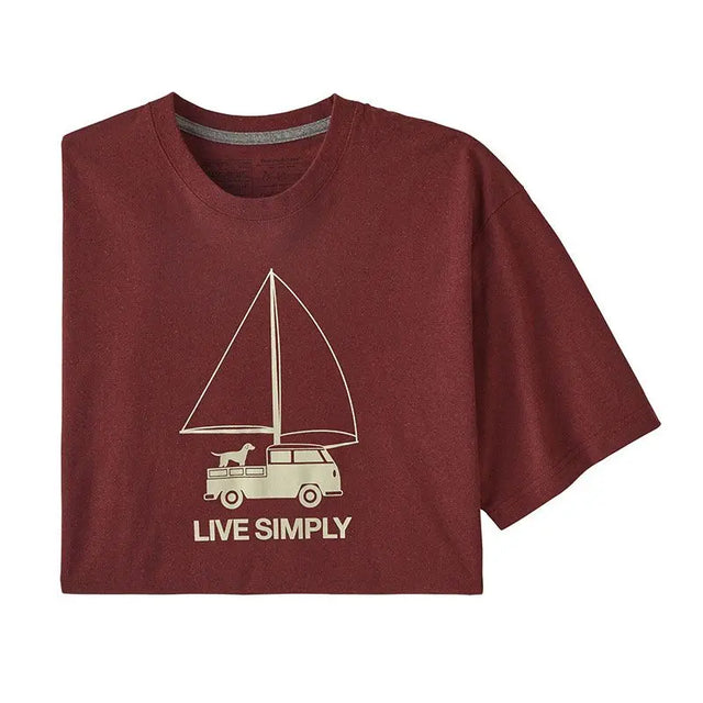 Tricou Patagonia M Live Simply Wind Powered Responsibili-Tee   Tricou Patagonia M Live Simply Wind Powered Responsibili-Tee