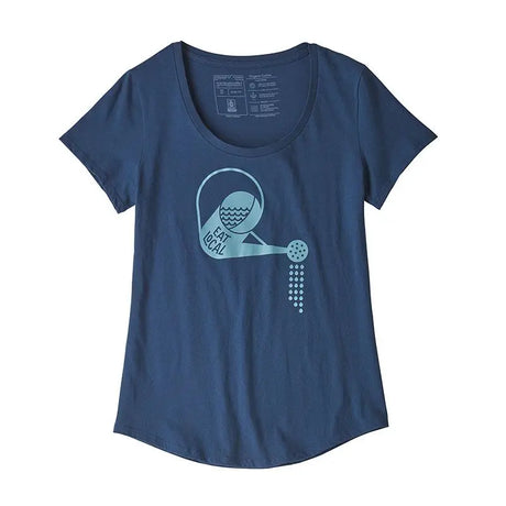 Tricou Patagonia W Eat Local Rain Can Organic Cotton Scoop   Tricou Patagonia W Eat Local Rain Can Organic Cotton Scoop