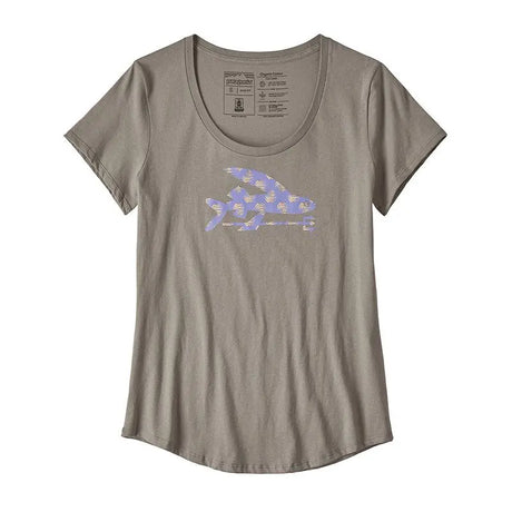 Tricou Patagonia W Flying Fish Organic Cotton Scoop   Tricou Patagonia W Flying Fish Organic Cotton Scoop