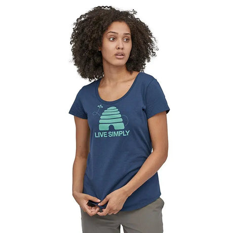 Tricou Patagonia W Live Simply Hive Organic Scoop   Tricou Patagonia W Live Simply Hive Organic Scoop