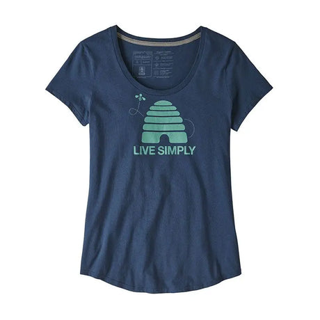 Tricou Patagonia W Live Simply Hive Organic Scoop   Tricou Patagonia W Live Simply Hive Organic Scoop