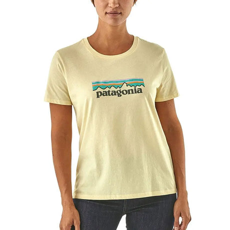 Tricou Patagonia W Pastel P-6 Logo Organic Cotton Crew   Tricou Patagonia W Pastel P-6 Logo Organic Cotton Crew