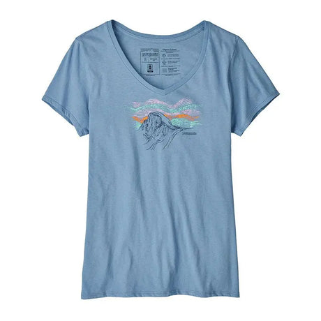 Tricou Patagonia W Raindrop Peak Organic V-neck   Tricou Patagonia W Raindrop Peak Organic V-neck