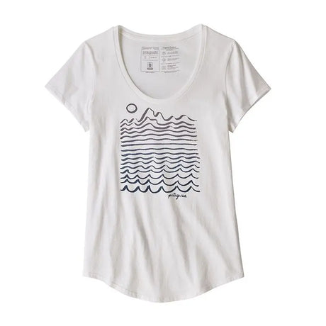Tricou Patagonia W Wavy Maybe Organic Scoop   Tricou Patagonia W Wavy Maybe Organic Scoop