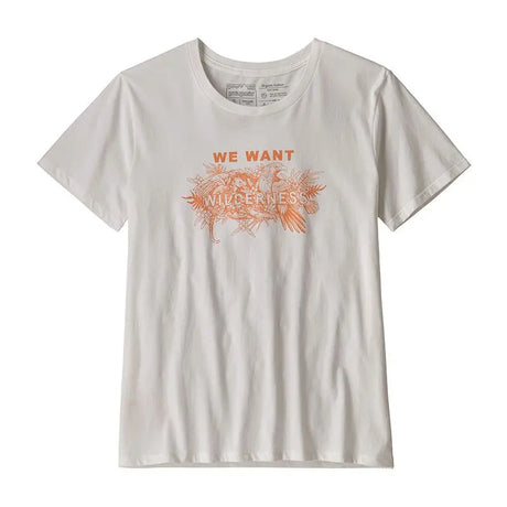 Tricou Patagonia W We Want Wilderness Organic Cotton Crew   Tricou Patagonia W We Want Wilderness Organic Cotton Crew