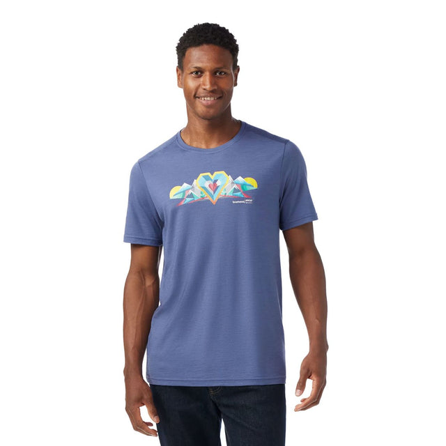 Tricou Smartwool Geo Peaks Active Graphic   Tricou Smartwool Geo Peaks Active Graphic