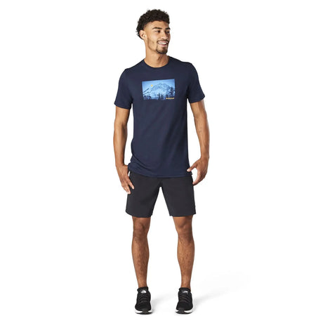Tricou Smartwool M Merino Sport 150 Mount Hood Moon Graphic   Tricou Smartwool M Merino Sport 150 Mount Hood Moon Graphic