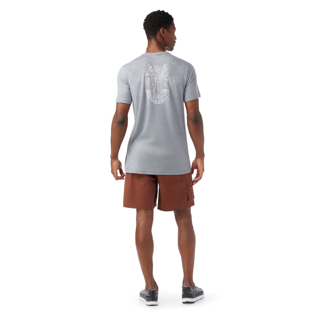 Tricou Smartwool Stag Stare Hemp Graphic   Tricou Smartwool Stag Stare Hemp Graphic