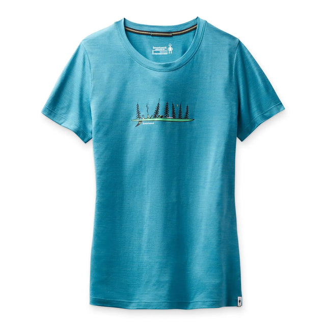 Tricou Smartwool W Merino Sport 150 Camping With Friends Graphic   Tricou Smartwool W Merino Sport 150 Camping With Friends Graphic