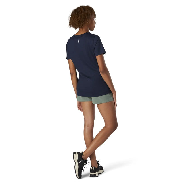 Tricou Smartwool W Merino Sport 150 Spring Leaves Graphic   Tricou Smartwool W Merino Sport 150 Spring Leaves Graphic