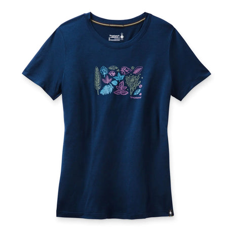 Tricou Smartwool W Merino Sport 150 Spring Leaves Graphic   Tricou Smartwool W Merino Sport 150 Spring Leaves Graphic