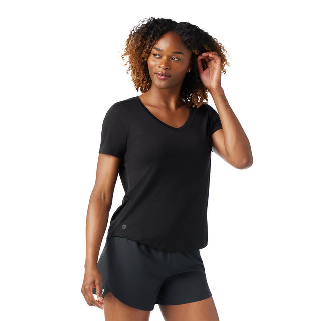 Tricou Smartwool W Active Ultralite V-Neck   Tricou Smartwool W Active Ultralite V-Neck