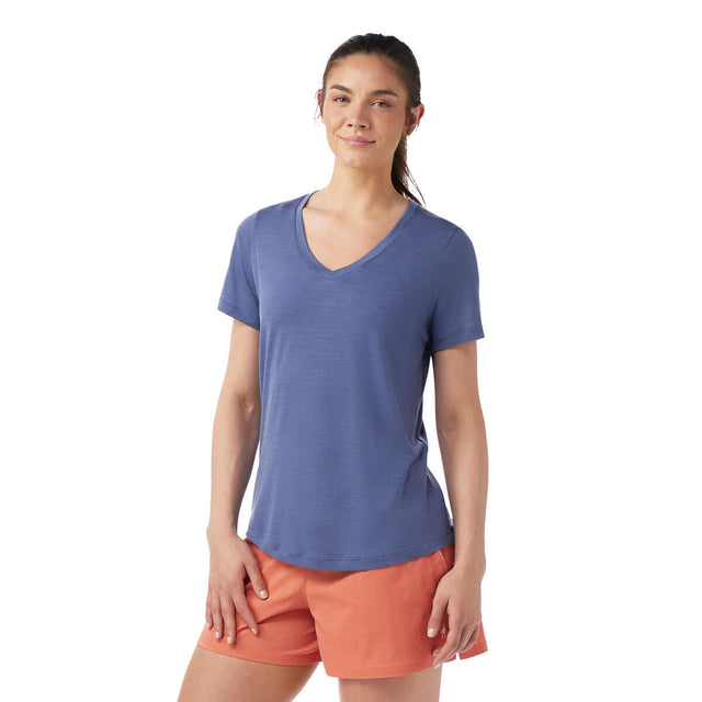 Tricou Smartwool W Active Ultralite V-Neck   Tricou Smartwool W Active Ultralite V-Neck