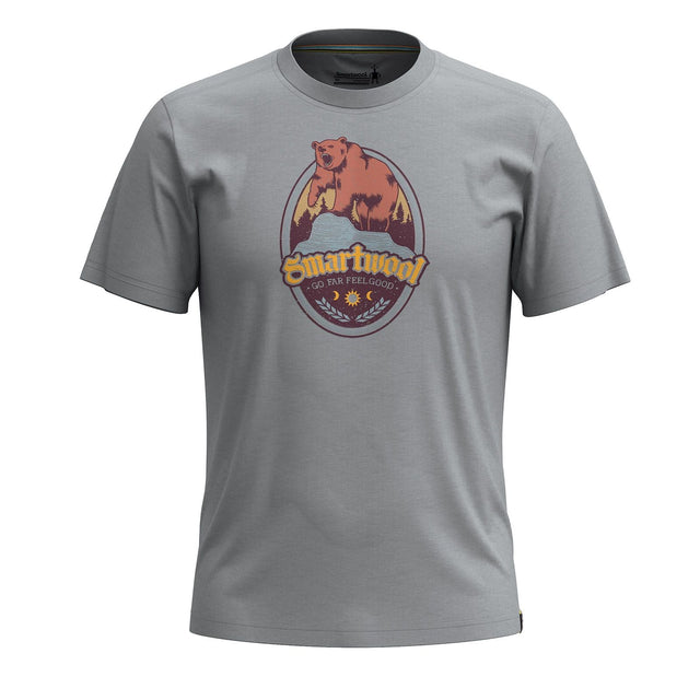 Tricou Unisex Smartwool Bear Attack Graphic   Tricou Unisex Smartwool Bear Attack Graphic